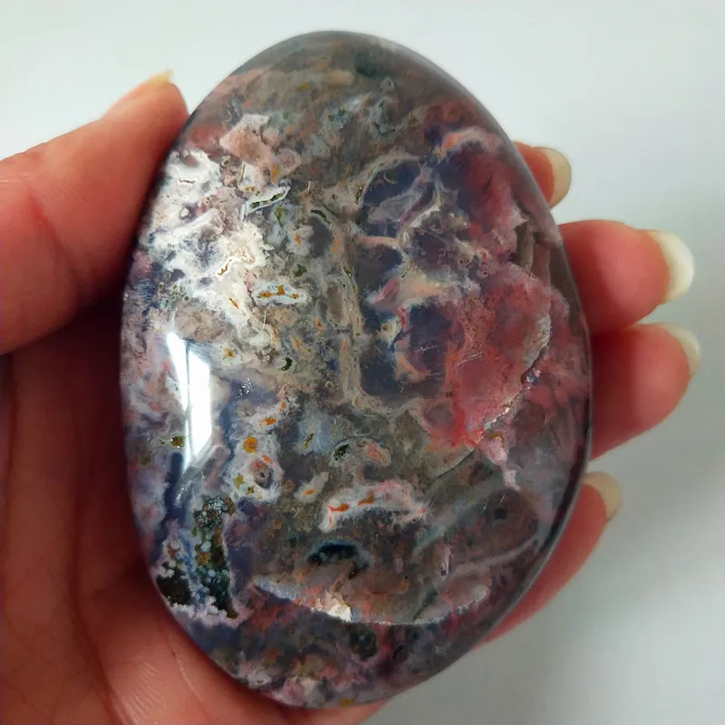Натуральные камни морская яшма пальмовые камни игрушки маленькие камни и кристаллы целебный кристалл - Цвет: A02      173g