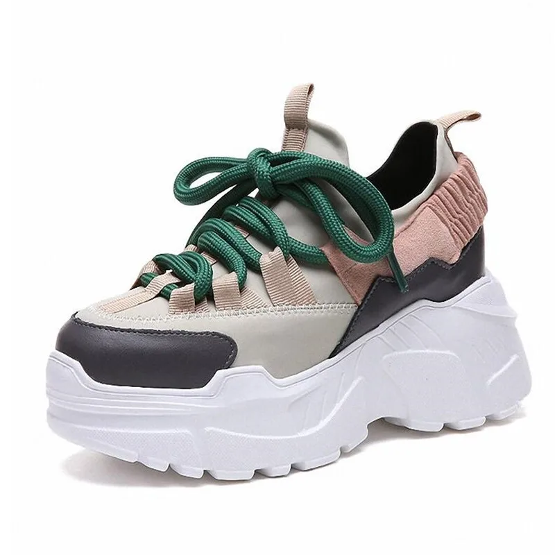 Женская спортивная обувь сезон весна 2019 увеличивающие рост кроссовки женские на