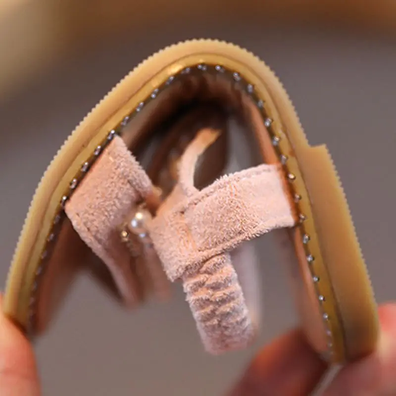 

Children Sandals Beading Slippers Girls Elastic Sandals Summer Kids Beach Shoes Baby Toddler Soft Outdoor Slippers