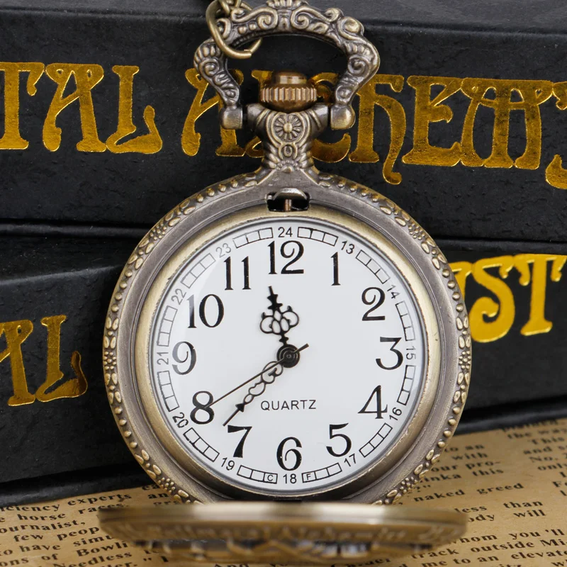 Карманные часы Alchemist цепочка-ожерелье мужские кварцевые из нержавеющей стали