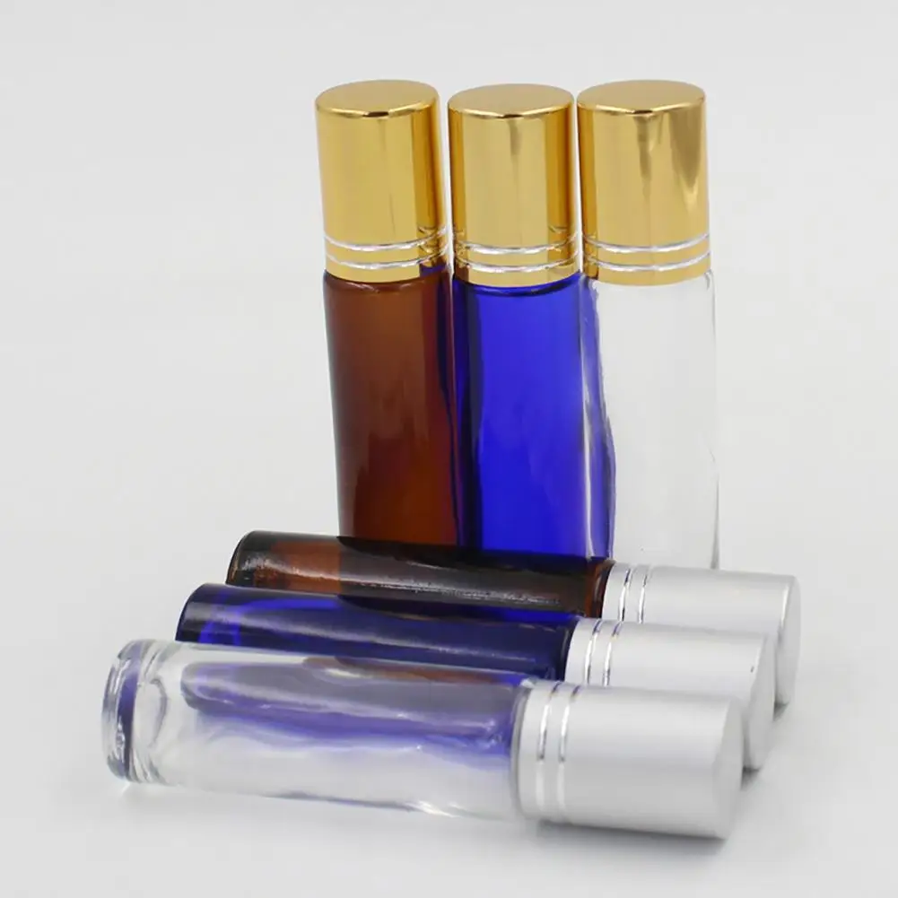 Яркая Гламурная 10 мл портативная Мини Стеклянная с роликом пустые бутылки