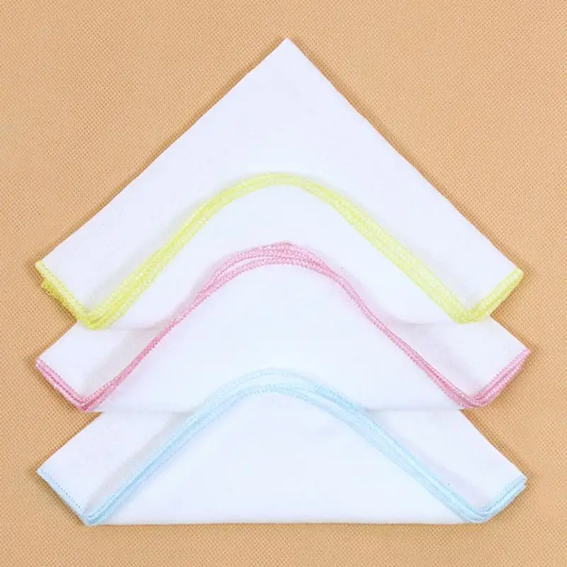 10 шт. Новое хлопковое газовое Двухслойное маленькое квадратное полотенце