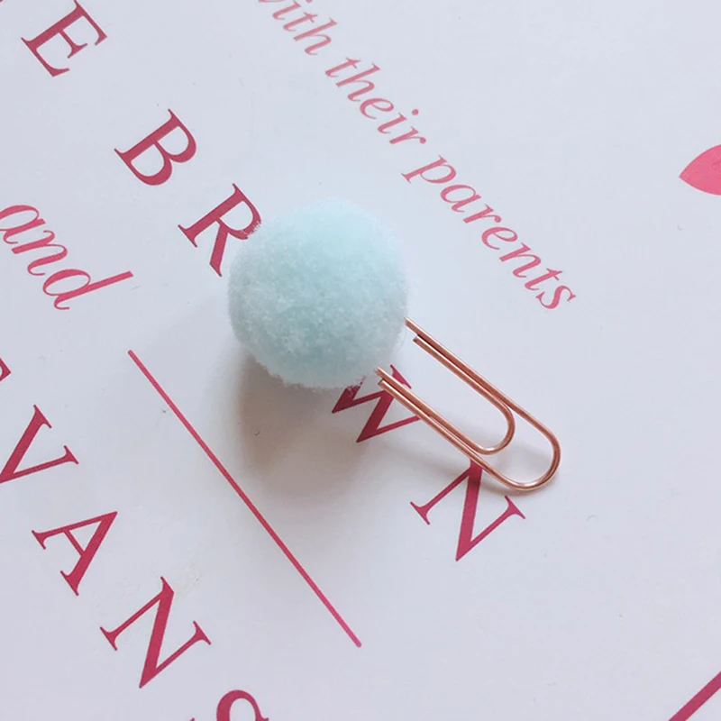 Симпатичные цветные шарики в виде таблетки металлические закладки для книг 24 шт.