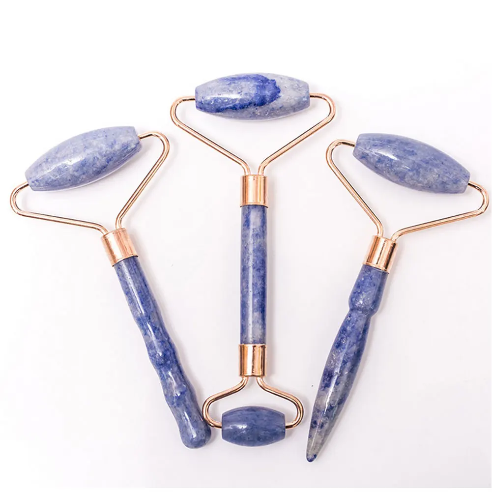 

Natural Jade Roller Facial RollerHealing Slimming Massager Double Headed Design Facial Massager Beauty Tools for Face Neck