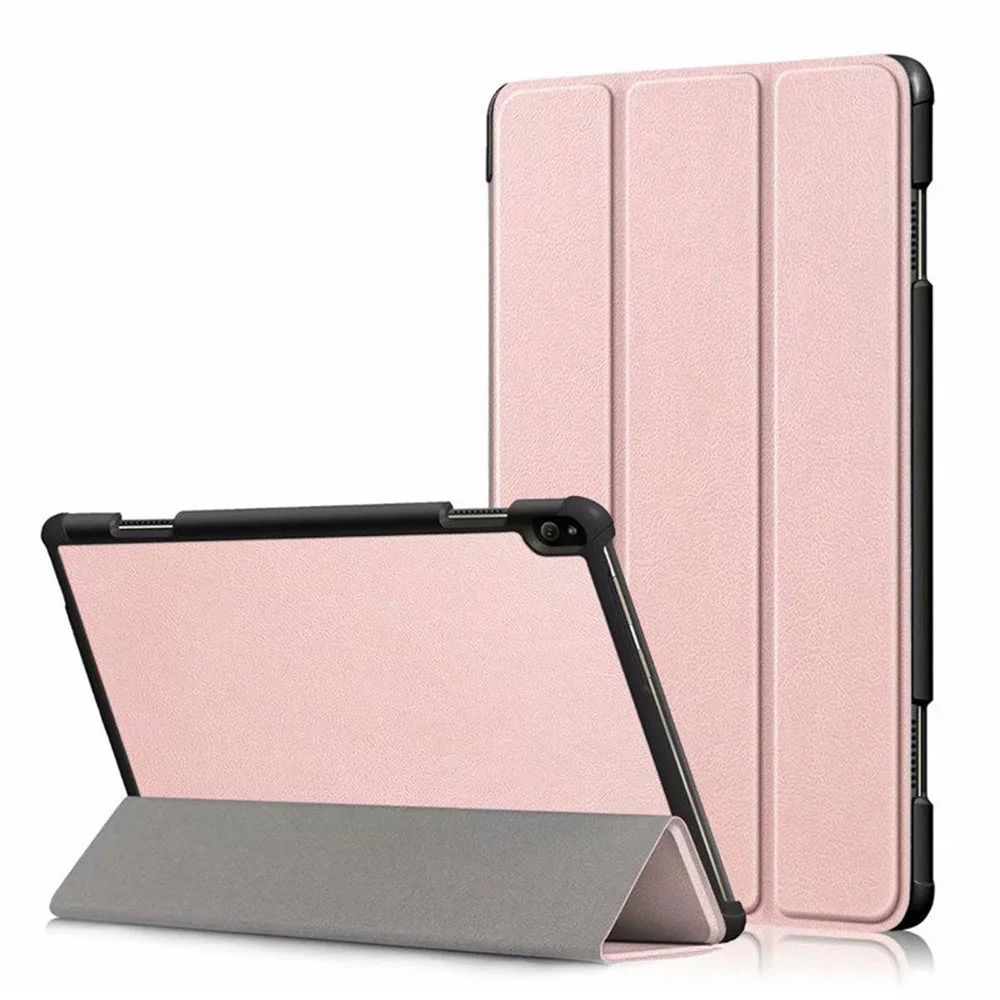 1 шт. чехол для lenovo Tab E10 10,1 ''чехол для планшета Funda TB-X104F TB X104F тонкий магнитный складной PU кожаный чехол-подставка+ подарки - Цвет: Rose Gold