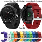 Ремешок силиконовый для смарт-часов Garmin Fenix 6 6Pro 5 5Plus Forerunner 935 945 Quatix 5, 22 мм