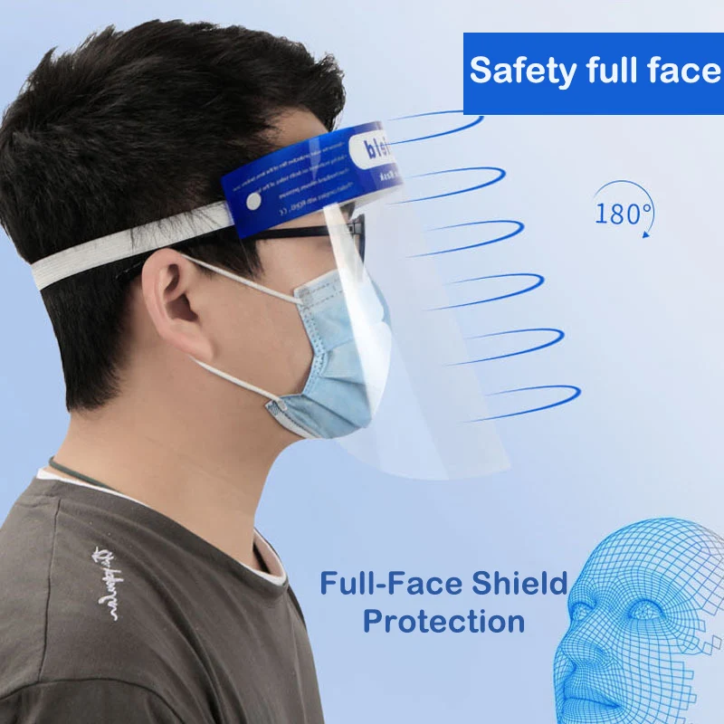 Прозрачная защитная защита для лица прозрачный откидной козырек очки глаз