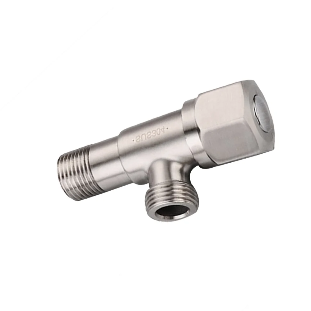 

Bathroom Angle Stainless Steel Lead-free Cold and Hot Water Mixer Shut Off Vavle for Toilet Kitchen Sink