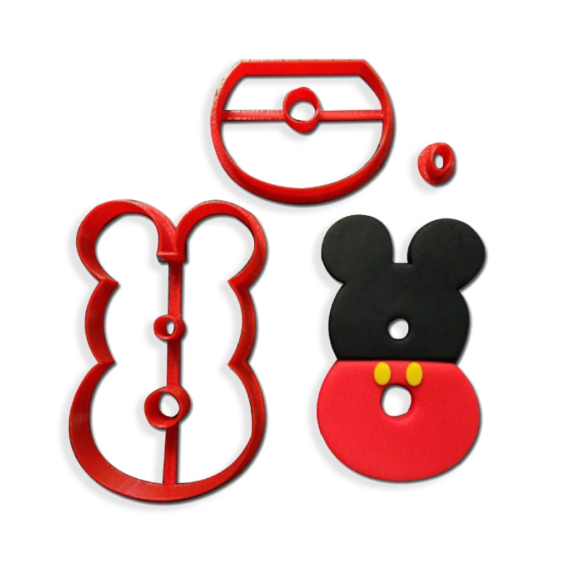 4 дюйма 5 дюймов мультяшная мышь номера шрифтов один два три четыре пять детский