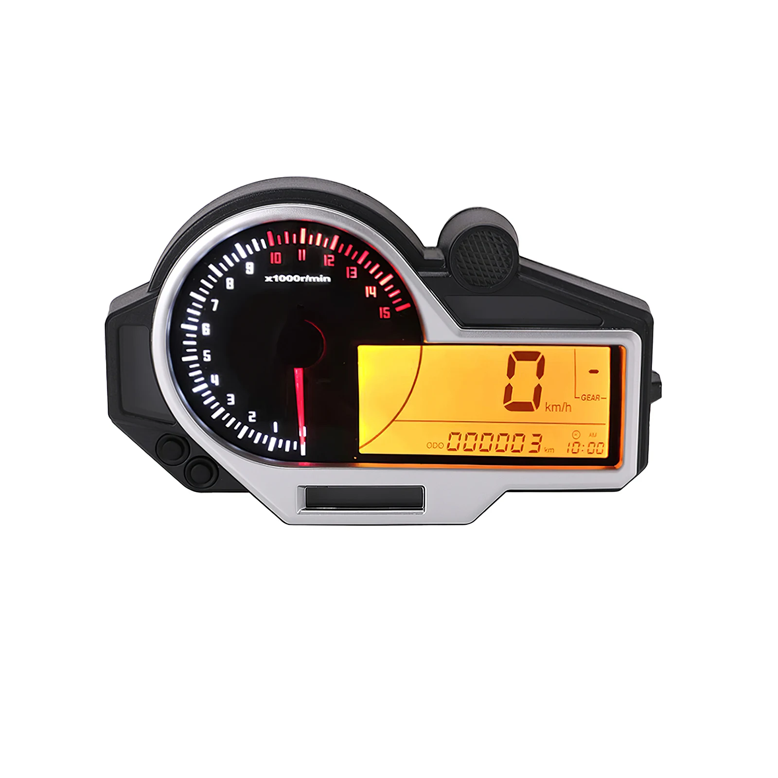 

Universal Motorcycle Speedometer Multifunctional Waterproof 14000R Motorcycle Tachometer Motorcycle LCD Monitor for Motorcycle