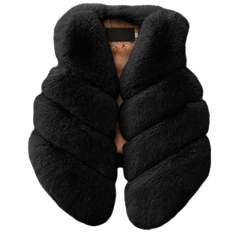 Новинка для маленьких девочек зимняя одежда жилет из искусственного меха пальто