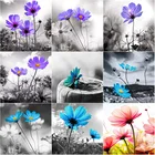 5D алмазная живопись сделай сам, свежие цветы, алмазная вышивка, пейзаж, вышивка крестиком, полная квадратная круглая вышивка, домашний декор, ручное искусство, подарок