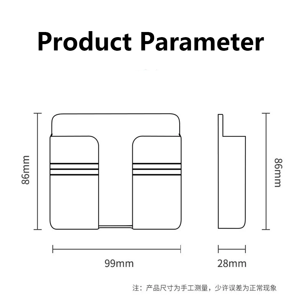 

Wall Mounted Organizer Storage Box Remote Control Mounted Mobile Phone Plug Wall Holder Charging Multifunction Holder Stand