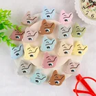 50100200 шт., силиконовые бусины в форме оленя