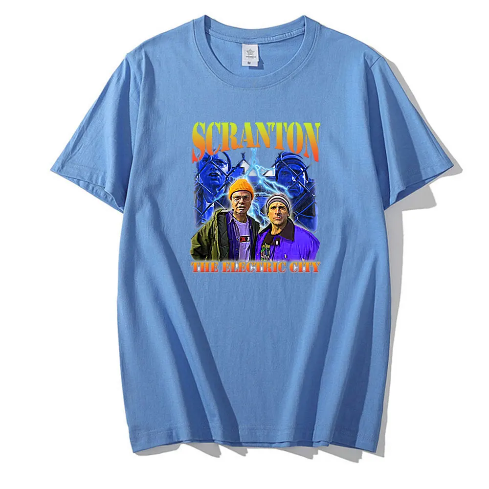 Scranton T Shirt The Office Dunder Mifflin Dwight Tv Show Scranton Men Summer Cotton T Shirt Male Brand Top Tees Oversized Shirt