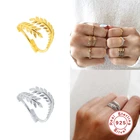 100% 925 стерлингового серебра Винтаж в европейском и американском стиле; Открытие палец кольца для мужчин и женщин в стиле панк Регулируемый серебряное кольцо ювелирное изделие