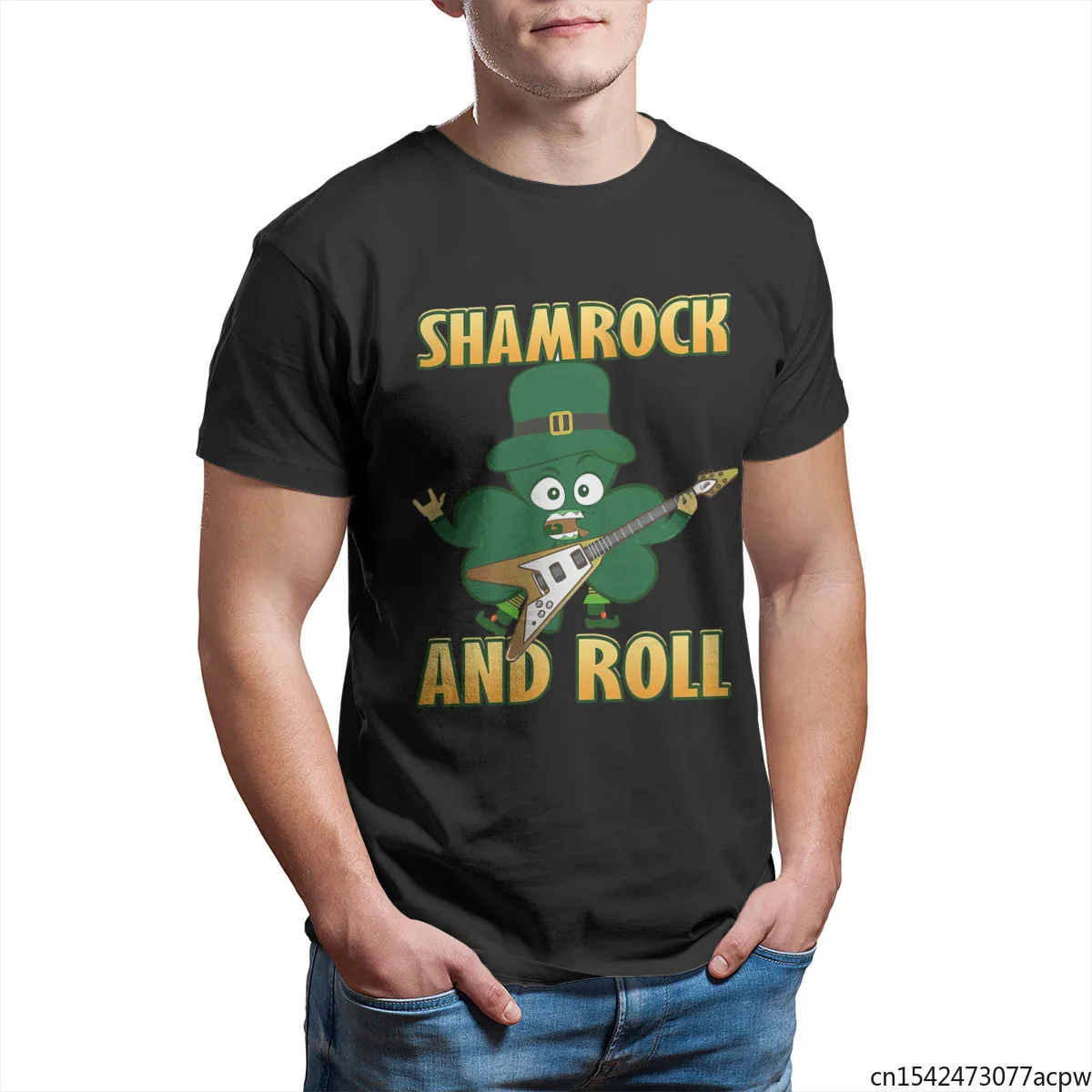 

Мужская футболка с надписью Shamrock Beer St