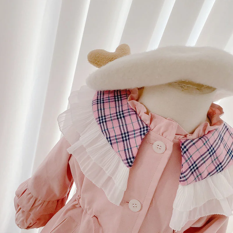 Женский Тренч с большими лацканами Корейская свободная Детская осенняя одежда