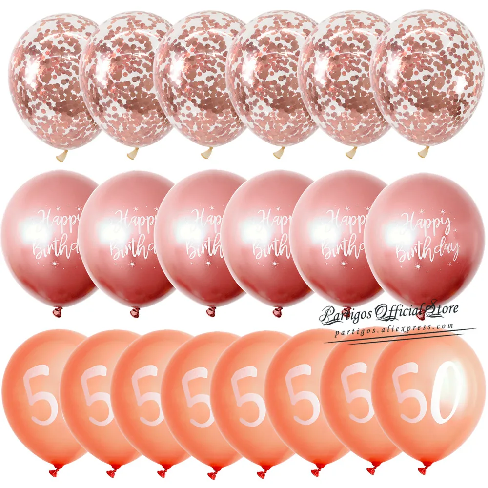 Набор разноцветных хромированных гелиевых шаров с конфетти 1 комплект | Дом и сад