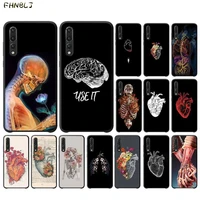 fhnblj medical human organs brain phone case for huawei p10 lite p20 p40 pro lite p30 pro lite p20 lite psmart 2019