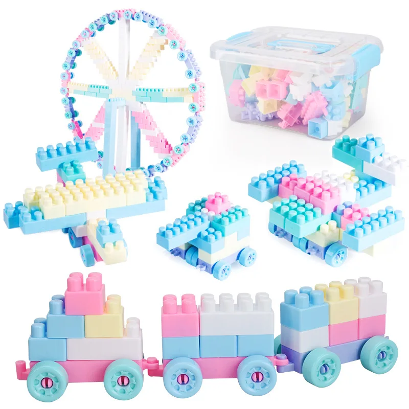Сборка больших частиц коробка для хранения игрушек diy игрушка детская