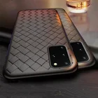 Кожаный сетчатый тканый мягкий чехол для телефона Samsung S21 S20 Note 20 Ultra 10 Pro 9 8 S10 Lite S8 S9 Plus A51 A71 A31 A41 A11 A21S