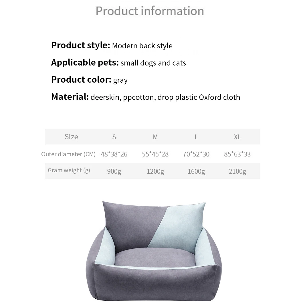 

Dog Bed Cat House Soft Washable Pet Kennel Winter Warm Pet Sleeping Sofa Basket Dog Cushion House Cat Bed Pets Supplies