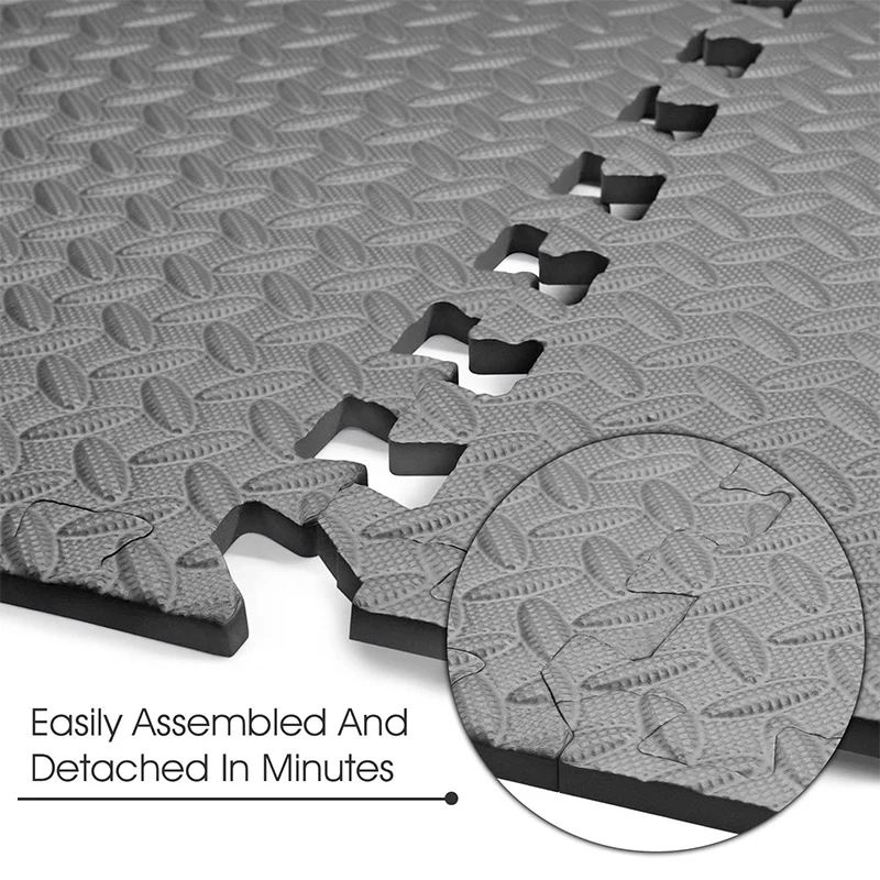 Beste 24Pcs 30X30 Eva Blad Graan Vloer Sport Bescherming Gym Mat Antislip Soft Foam Splicing Tapijten Dikker Shock Kamer Workout Yoga Mat