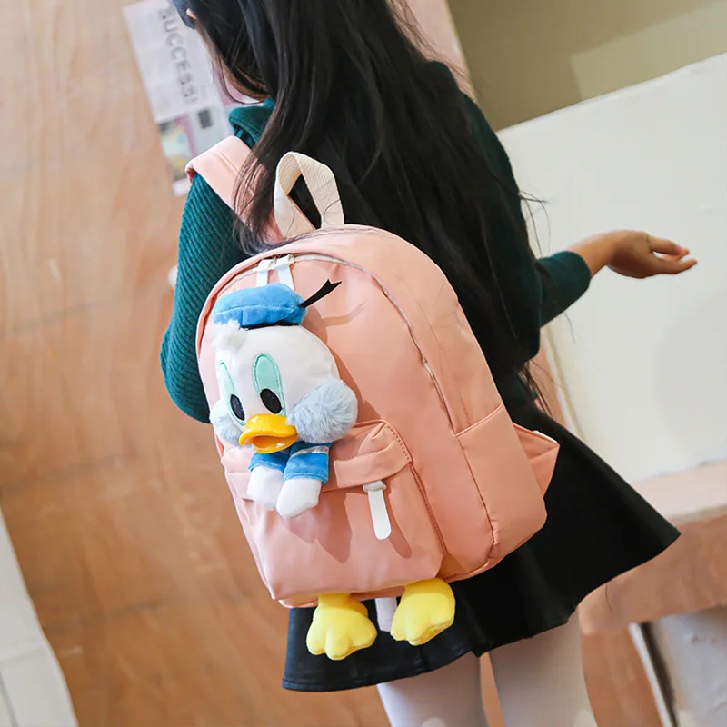 Детская сумка Disney детский рюкзак новинка 2021 милый с изображением Дональда Дака