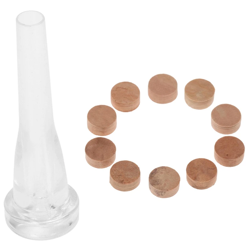 

10 шт. водяной ключ, водяной ключ, вертушка, клапан пробковая подставка для трубы, тромбон и 1 шт. ABS труба мундштук, размер Муската 7C