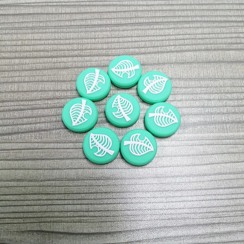 2 шт. съемные силиконовые аналоговые кнопки в виде листьев для большого пальца