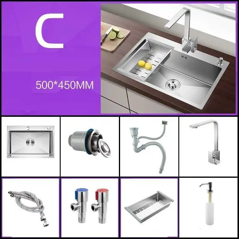 Gootsteen Tarjas Para Inox Lava Manos Integral Zlewozmywak Kitchen Lavabo Cuba Fregadero De Cocina Pia Cozinha Dishwash Sink |