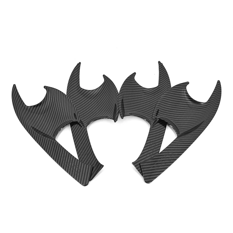 For Honda CITY 2015-2020 Black Carbon Fiber pattern car Door handle bowl Cover Bezel Trim 2016 2017 2018 2019 | Автомобили и