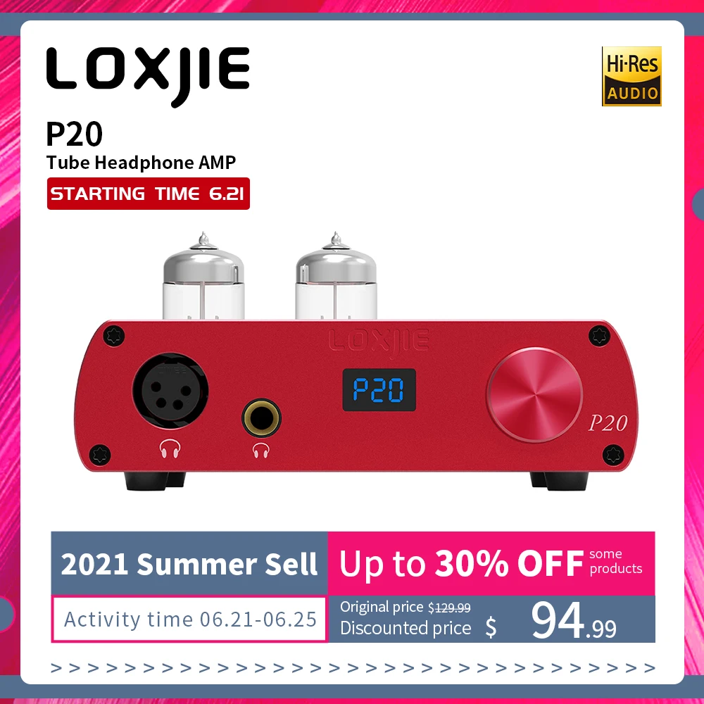 LOXJIE P20 полный баланс трубки усилитель для наушников военного класса 6N3