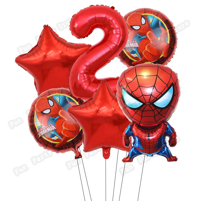 6 шт./лот супергерой Человек-паук Халк воздушный шар украшение для вечеринки в