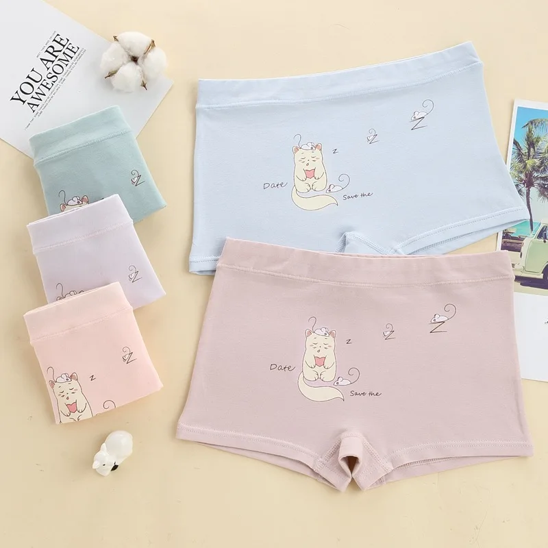 Новые детские трусы боксеры для девочек с мультяшным рисунком детское нижнее