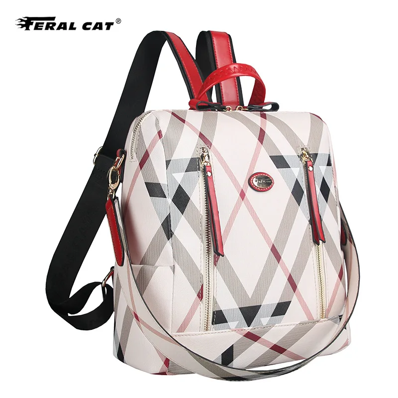 FERAL CAT осенние корейские сумки для продажи онлайн черный кожаный рюкзак