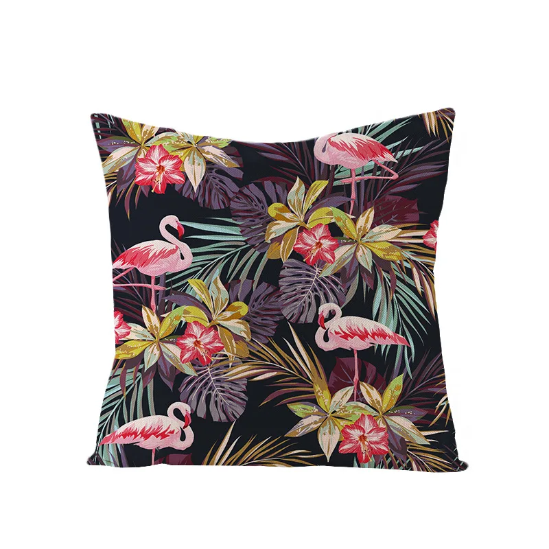 Тропические растения пальмовых листьев зеленые листья монстера Чехлы цветок