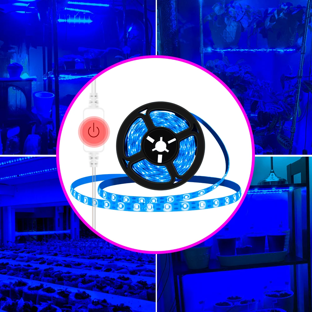 

Full Spectrum LED Grow Lamp 5V USB Plant Light Strip LED Hydroponic Lights 0.5M 1M 2M 3M Fitolampy Flower Seeds Growth Lighting