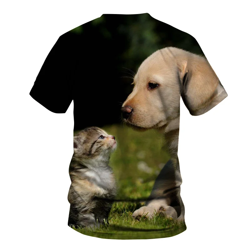 

2021 Stylish T-Shirt Man / Woman T Shirt Novelty Pet Dog Tshirts Short Sleeve Clothes 3D Tops Tees Men clothing Streetwear Tops