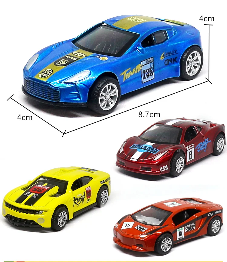 Миниатюрный гоночный автомобиль из сплава отлитый под давлением пожарный