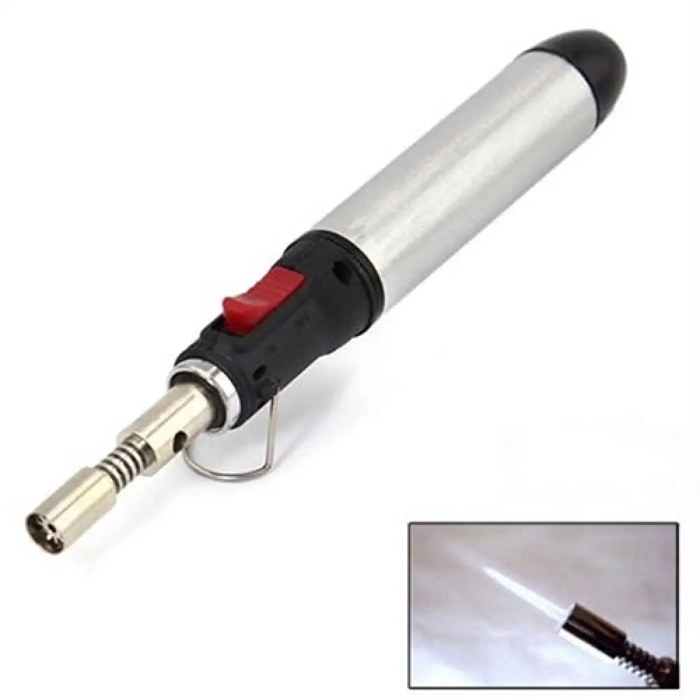 

Hot Sales!! 12ml Gas Blow Torch Soldering Solder Iron Guned with Tool Tip Cordless Pen Burner
