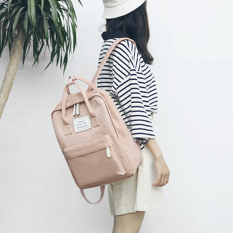 Женский рюкзак водонепроницаемый холщовый дорожный школьная сумка рюкзаки 2020 |