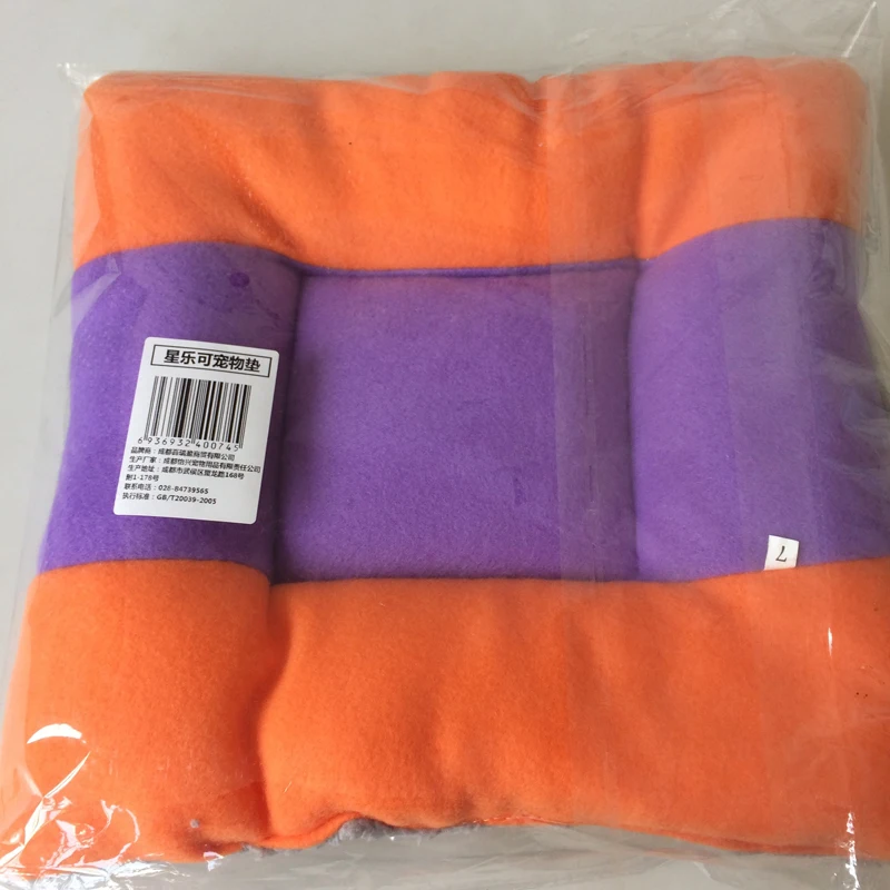 Мягкая и прочная кровать для питомцев домик кошек флисовый коврик зимний ультра