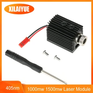 1000mW /1500MW Blueviolet Light 405nm Laser Head with Screwdriver for laser engraver for CNC laser Carving Engraving 10 item image