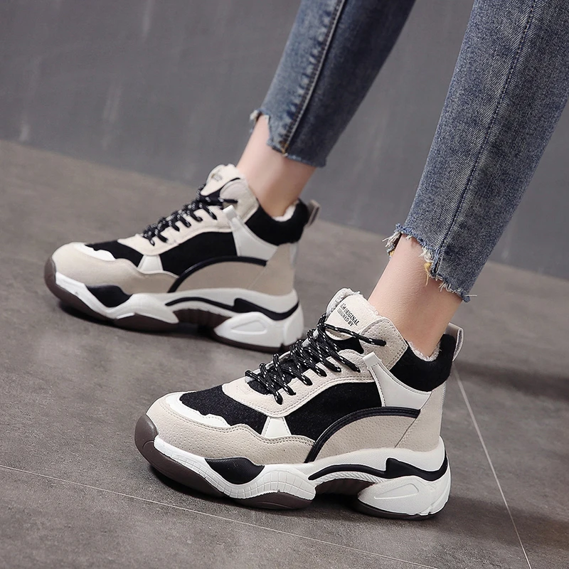 

2021 Winter Women's Sneakers Platform Vulcanize Shoes Fashion Breathable Casual Running Winter Shoe for Woman Female Sneakers