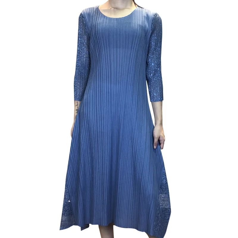 

Mix Lace Big Swing Dress 2020 New Summer Dress Women's Fashion Summer