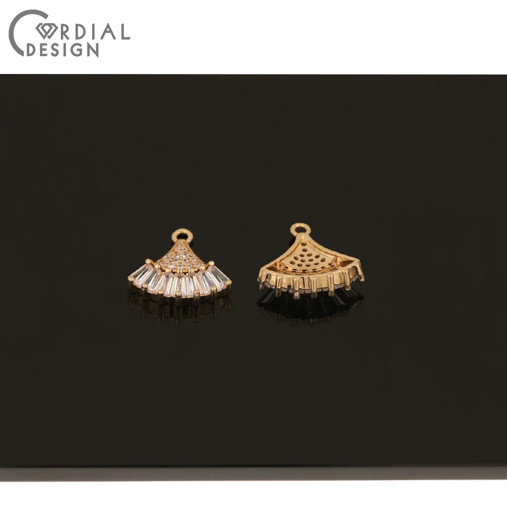 

Cordial Design 40Pcs 16*16MM CZ Charms/Jewelry Findings & Components/DIY Pendant/Earring Making/Hand Made/Earrings Accessories