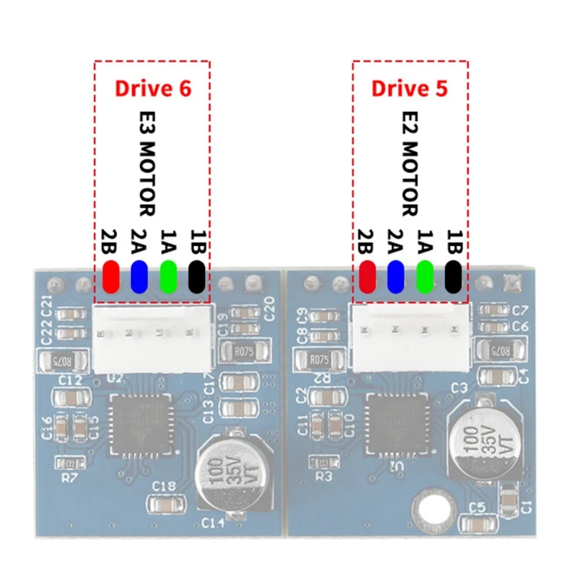 Dual Driver Channel Expansion Module With TMC2224 Stepper Replacement For Duet 2 Maestro 3D Printer | Компьютеры и офис