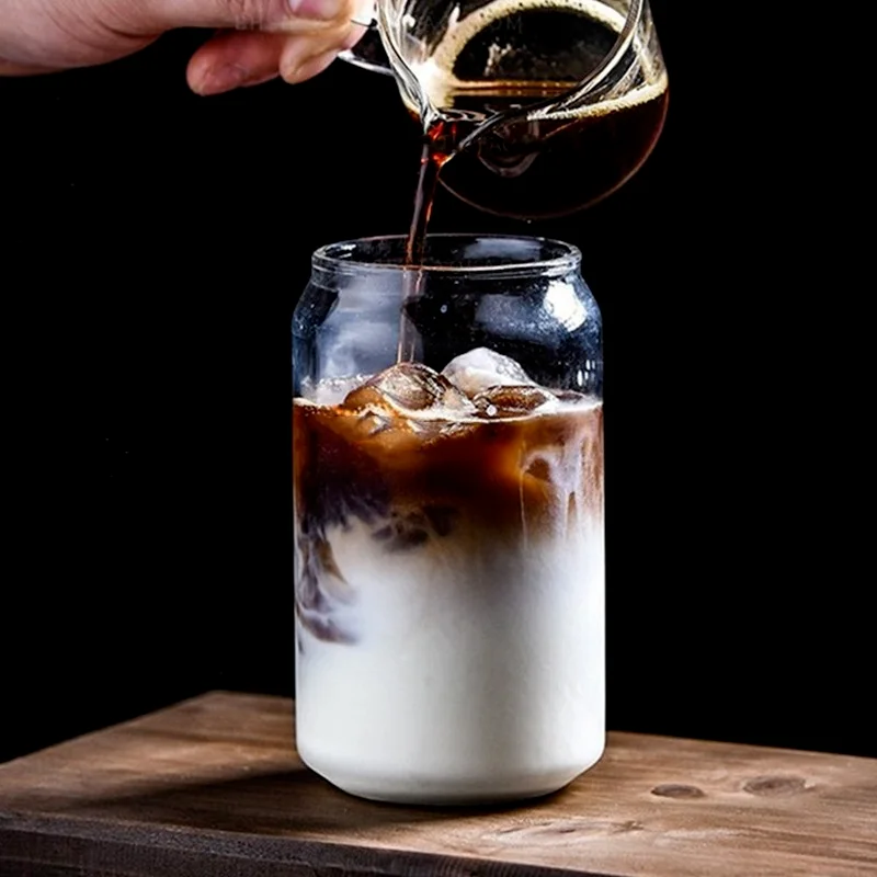 Кухонная стеклянная чашка кофейная для чая сока молока вина напитков прочное